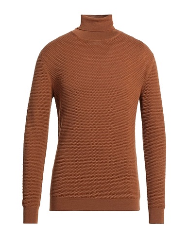 MASQ Polo neck Camel 100% Merino Wool