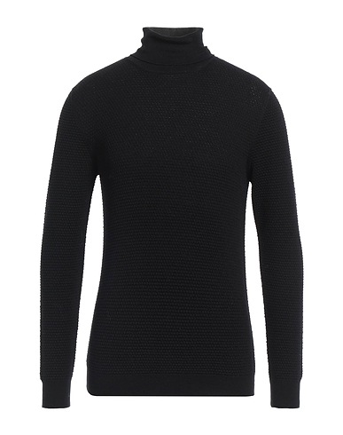 MASQ Polo neck Black 100% Merino Wool