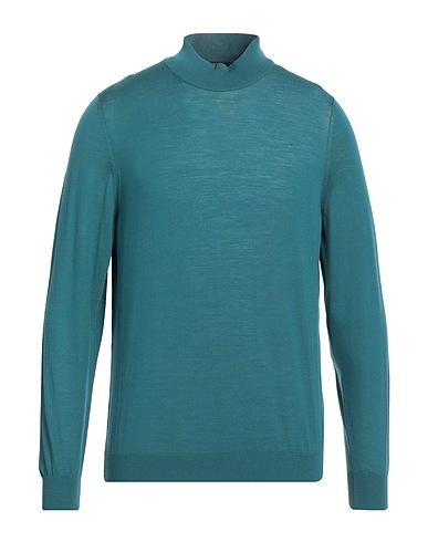 SVEVO Turtleneck Green 100% Wool