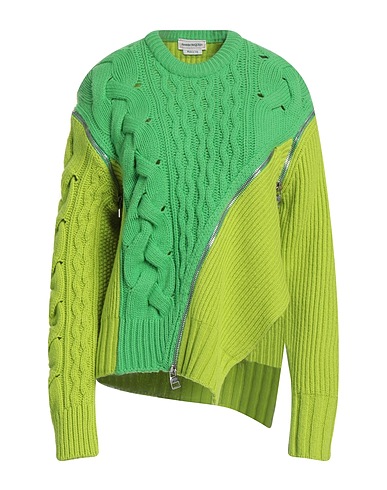 MCQUEEN Jumper Green 100% Wool