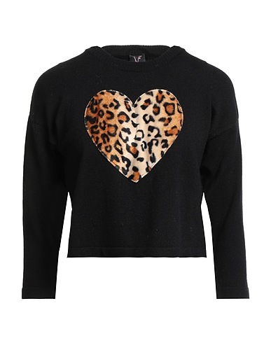 V2® BRAND Pullover Nero 52% Viscosa, 26% Poliestere, 22% Poliammide