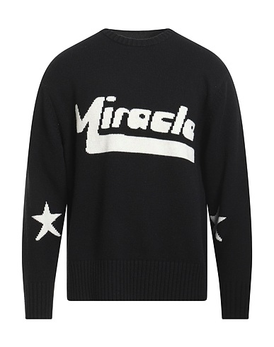 NAHMIAS Pullover Nero 70% Lana, 30% Cachemire
