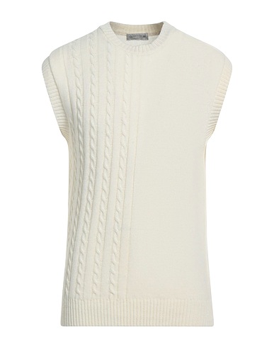 DANIELE ALESSANDRINI HOMME Pullover Elfenbein 70% Wolle, 25% Polyamid, 5% Andere Fasern
