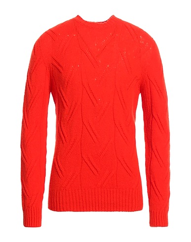 DRUMOHR Pullover Rosso pomodoro 100% Lana d'agnello