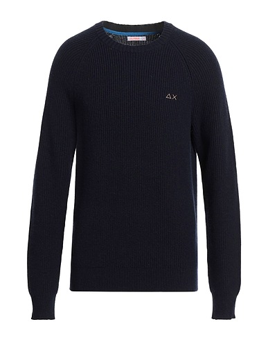 SUN 68 Pullover Blu notte 47% Lana Merino, 38% Viscosa, 10% Poliammide, 5% Cachemire