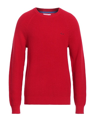 SUN 68 Pullover Rosso 47% Lana Merino, 38% Viscosa, 10% Poliammide, 5% Cachemire