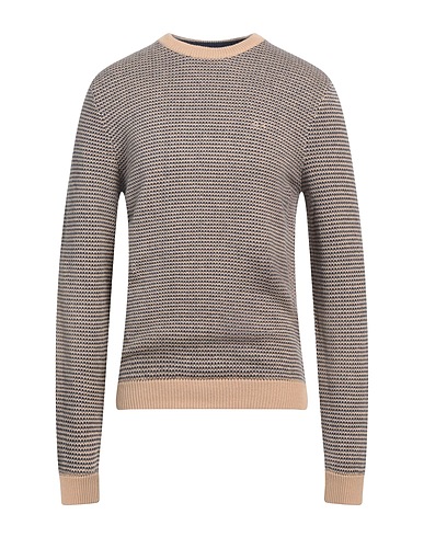 SUN 68 Pullover Sabbia 50% Lana Merino, 50% Cotone
