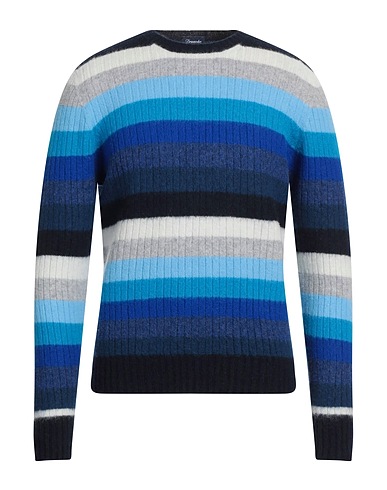 DRUMOHR Pullover Blu 100% Lana d'agnello