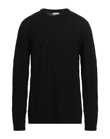 PAOLO PECORA Pullover Nero 100% Lana Vergine