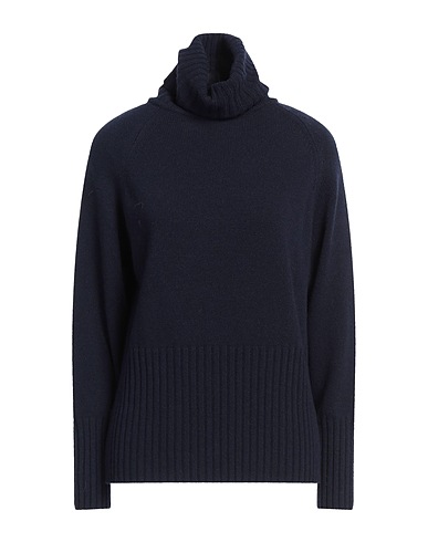 ERIKA CAVALLINI Polo neck Midnight blue 90% Virgin Wool, 10% Cashmere