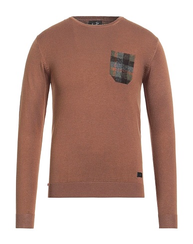 V2® BRAND Pullover Kamel 70% Viskose, 30% Nylon