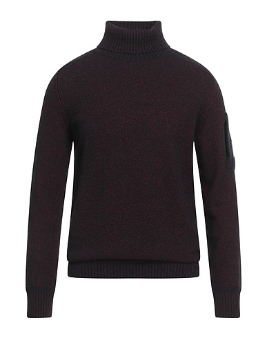 C.P. COMPANY Polo neck Burgundy 60% Polyamide, 40% Wool