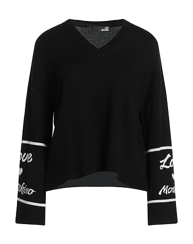LOVE MOSCHINO Sweater Black 50% Wool, 50% Acrylic