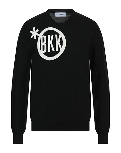 BIKKEMBERGS Sweater Black 50% Wool, 50% Acrylic
