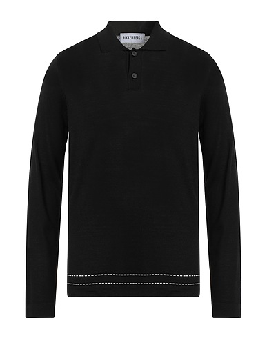 BIKKEMBERGS Jumper Black 100% Virgin Wool