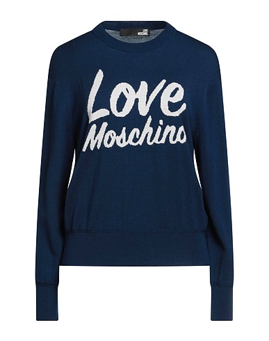 LOVE MOSCHINO Jumper Blue 50% Wool, 50% Acrylic