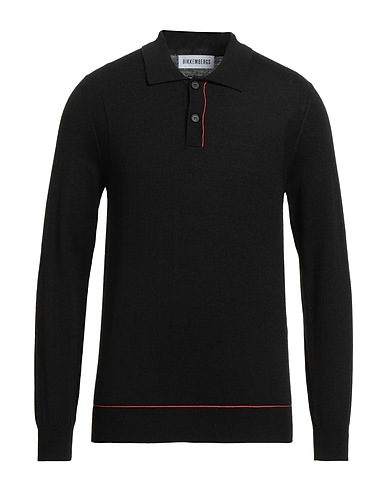 BIKKEMBERGS Jumper Black 50% Acrylic, 50% Wool