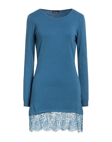 BALDISSERI Pullover Blaugrau 50% Wolle, 30% Kaschmir, 15% Nylon, 5% Elastan