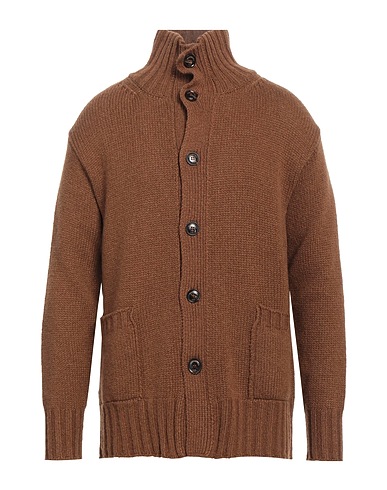 PIACENZA CASHMERE 1733 Cardigan Brown 100% Cashmere