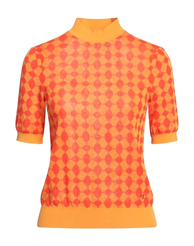 TORY BURCH Turtleneck Orange 87% Cotton, 13% Nylon