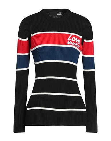 LOVE MOSCHINO Pullover Nero 50% Acrilico, 50% Lana