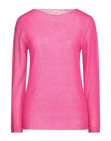VICOLO Sweater Fuchsia 50% Mohair wool, 36% Polyamide, 14% Wool