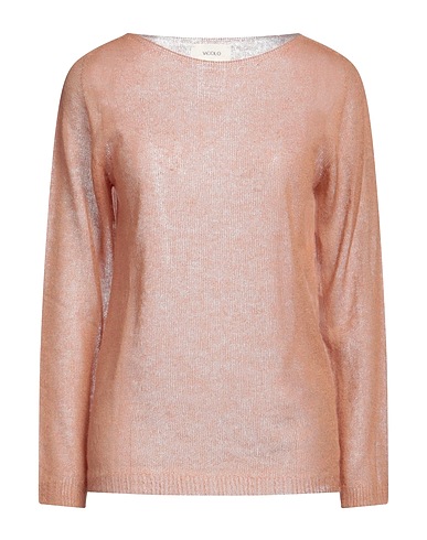 VICOLO Pullover Kamel 50% Mohairwolle, 36% Polyamid, 14% Wolle