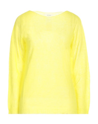 VICOLO Jumper Yellow 50% Mohair wool, 36% Polyamide, 14% Wool