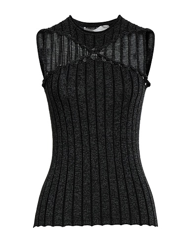 DION LEE Maglia Gilet Antracite 71% Poliestere, 29% Lana