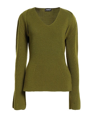 DONDUP Jumper Military green 100% Wool