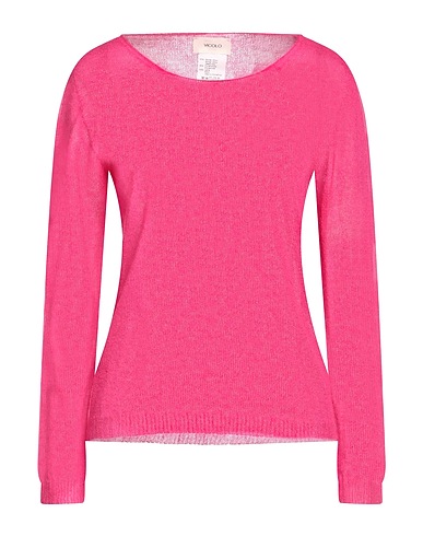 VICOLO Pullover Fuchsia 50% Mohairwolle, 36% Polyamid, 14% Wolle