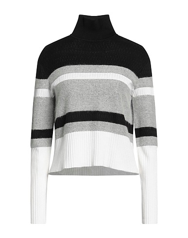 THEORY Polo neck Grey 51% Silk, 38% Cotton, 6% Baby alpaca wool, 4% Other Fibres, 1% Merino Wool
