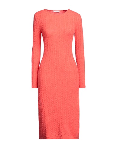 KRISTINA TI Midi dress Coral 35% Acrylic, 31% Alpaca wool, 22% Polyamide, 11% Wool, 1% Elastane