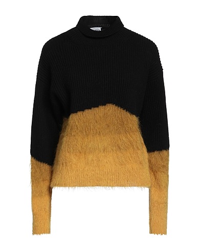 DONDUP Polo neck Black 75% Wool, 15% Mohair wool, 10% Polyamide