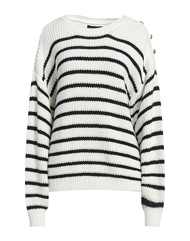 ANGELA MELE MILANO Jumper White 75% Acrylic, 10% Viscose, 10% Wool, 5% Alpaca wool
