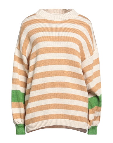 ANGELA MELE MILANO Jumper Beige 40% Viscose, 40% Acrylic, 20% Wool