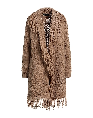 ANGELA MELE MILANO Cardigan Cammello 75% Acrilico, 10% Viscosa, 10% Lana, 5% Lana di alpaca