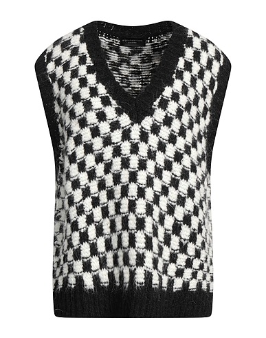 ANGELA MELE MILANO Maglia Gilet Nero 60% Acrilico, 20% Lana mohair, 10% Lana, 10% Poliammide