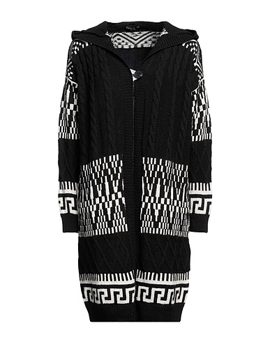 ANGELA MELE MILANO Strickjacke Schwarz 76% Acryl, 10% Viskose, 10% Wolle, 4% Alpakawolle