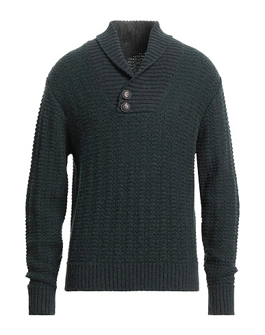 PAL ZILERI Jumper Dark green 70% Camel wool, 30% Wool