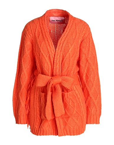 PINK MEMORIES Cardigan Orange 36% Acrylic, 30% Mohair wool, 30% Polyamide, 4% Wool