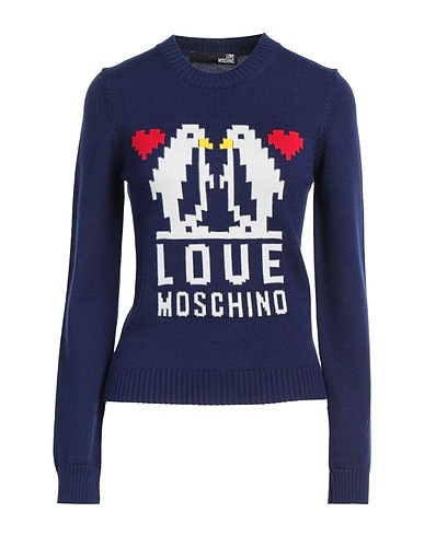 LOVE MOSCHINO Sweater Midnight blue 50% Acrylic, 50% Wool