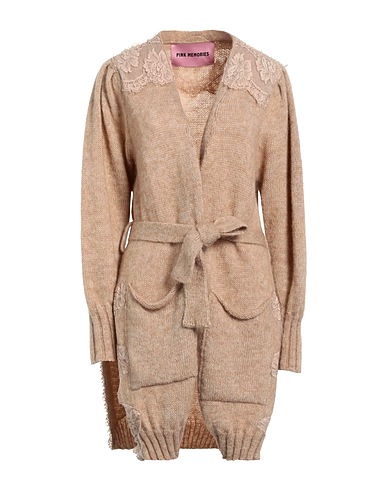 PINK MEMORIES Cardigan Beige 50% Polyamide, 46% Mohair wool, 4% Wool, Cotton