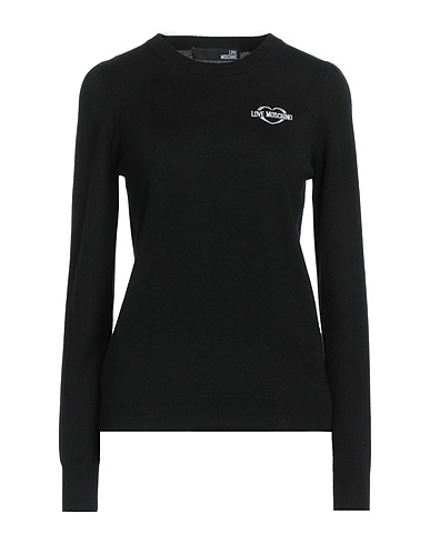 LOVE MOSCHINO Pullover Nero 50% Acrilico, 50% Lana