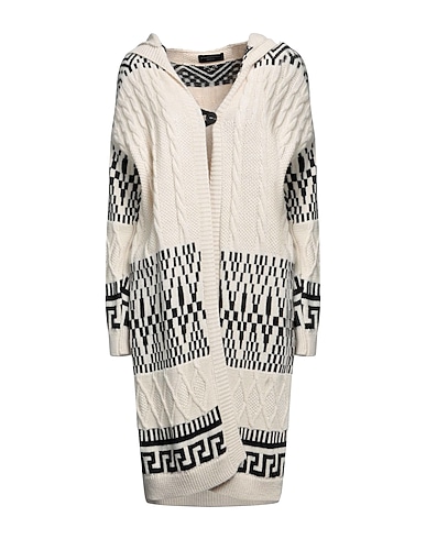 ANGELA MELE MILANO Cardigan Ivory 75% Acrylic, 10% Viscose, 10% Wool, 5% Alpaca wool