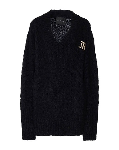JOHN RICHMOND プルオーバー ブラック アクリル 40% / 毛（アルパカ） 36% / ウール 14% / ナイロン 10%