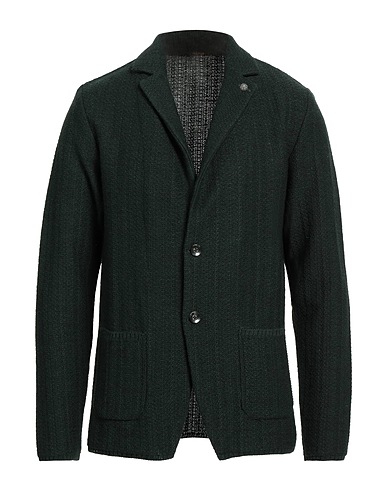 OFFICINA 36 Blazer Dark green 70% Acrylic, 30% Wool
