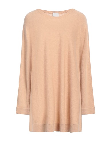 ALLUDE プルオーバー サンド バージンウール 70% / カシミヤ 30%