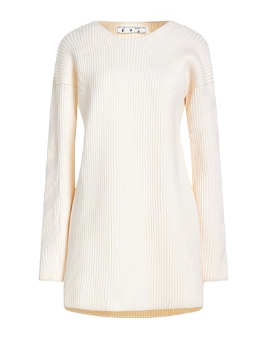 OFF-WHITE™ Pullover Avorio 100% Lana Vergine