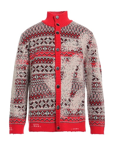 BARENA Cardigan Red 100% Virgin Wool